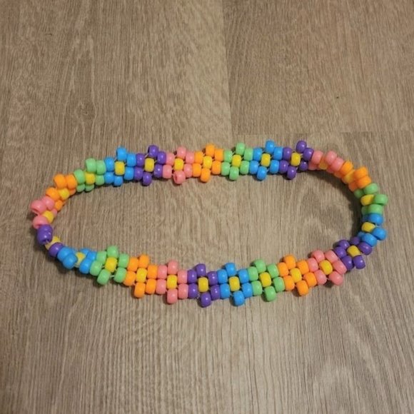 acidlipgloss Jewelry - Rainbow Flower Kandi Headband